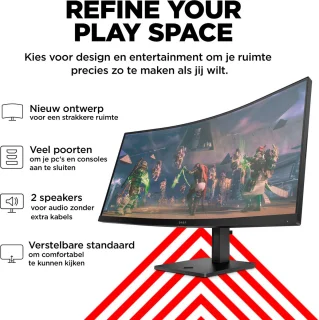 OMEN by HP 34c 34 inch WQHD Curved Gaming Monitor