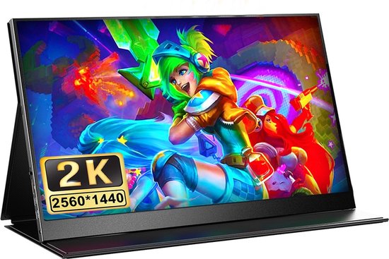 OxyFlowzy® Portable Monitor 17,3 Inch 144Hz 2560x1440p