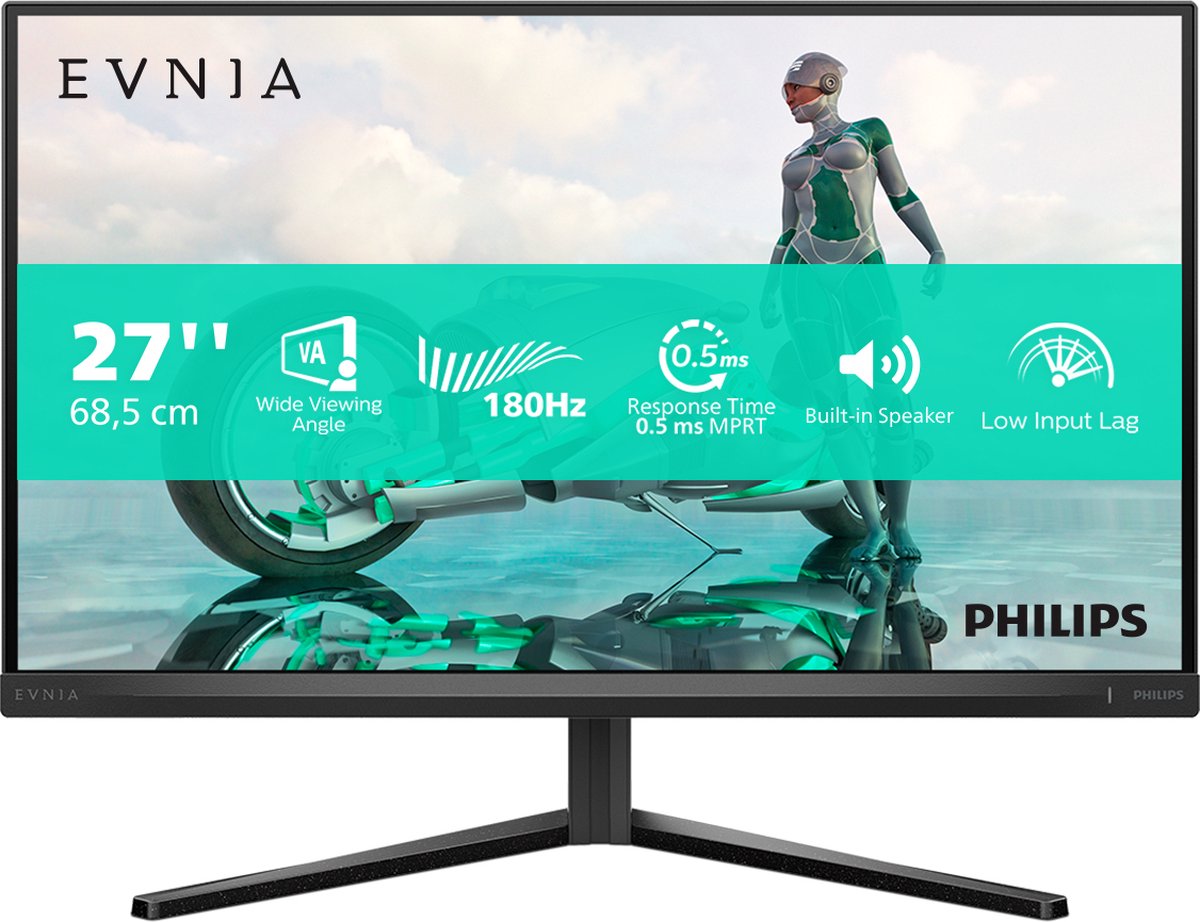 De Philips Evnia 27M2N3200A/00 27" Full HD Monitor in één oogopslag