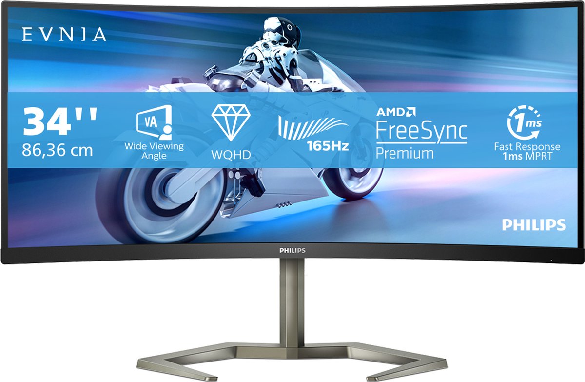 Philips Evnia 34M1C5500VA 34 inch Ultrawide Gaming Monitor