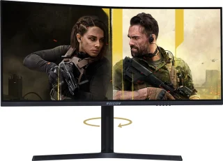RAIDER 34 inch Ultra Wide Gaming Monitor Curved Zwart