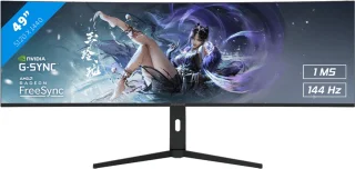 RAIDER DWQHD Curved Gaming Monitor 49" 144Hz IPS