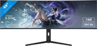 RAIDER DWQHD Curved Gaming Monitor 49" 144Hz IPS