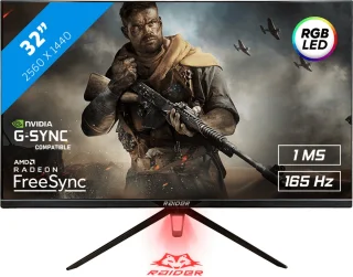 RAIDER Ultra Gaming Monitor 32" QHD 165Hz IPS