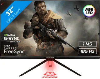 RAIDER Ultra Gaming Monitor 32" QHD 165Hz IPS