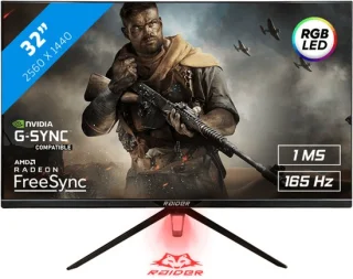 RAIDER Ultra Gaming Monitor 32" QHD 165Hz IPS