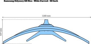 Samsung Odyssey G9 Neo LS49AG952NUXEN - 49 Inch Curved UltraWide Monitor