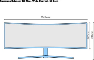 Samsung Odyssey G9 Neo LS49AG952NUXEN - 49 Inch Curved UltraWide Monitor