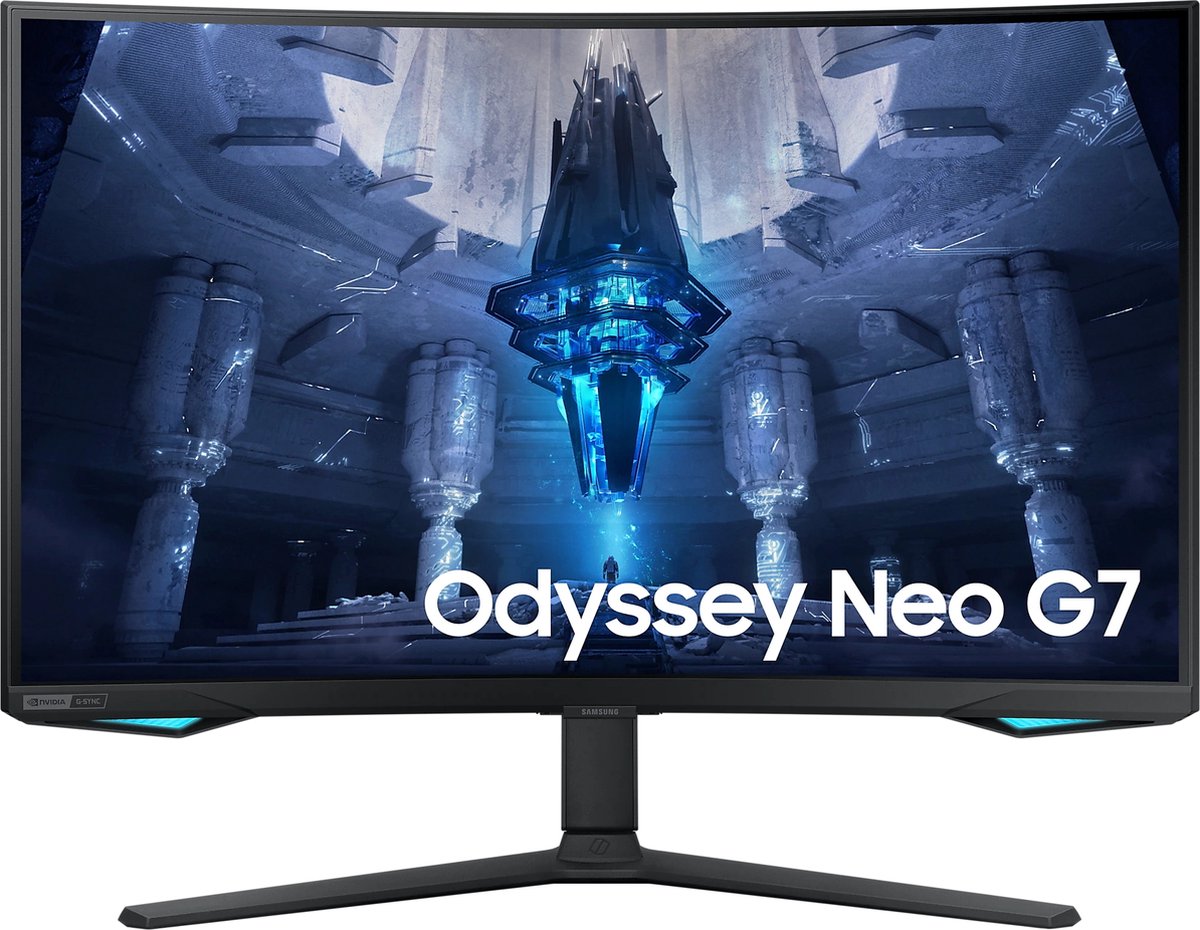 De Samsung Odyssey Neo G7 LS32BG750NU 32 inch Curved Gaming Monitor in één oogopslag