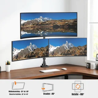 Wat vinden we goed aan de SCH® Monitorarm 3-schermen