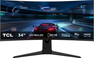 TCL 34R83Q Ultrawide QHD Mini LED Gaming Monitor 34 inch