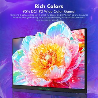 TITAN ARMY P2510G 27" 2560x1440 Quad HD Monitor Zwart