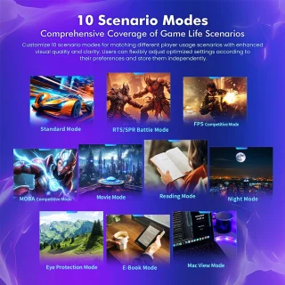 TITAN ARMY P2510G 27" 2560x1440 Quad HD Monitor Zwart