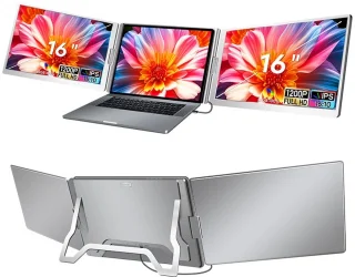 Tri Screen Laptop Extender 16-inch