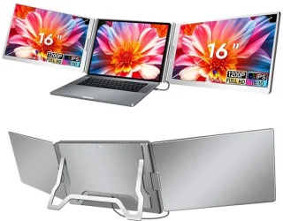 Tri Screen Laptop Extender 16-inch
