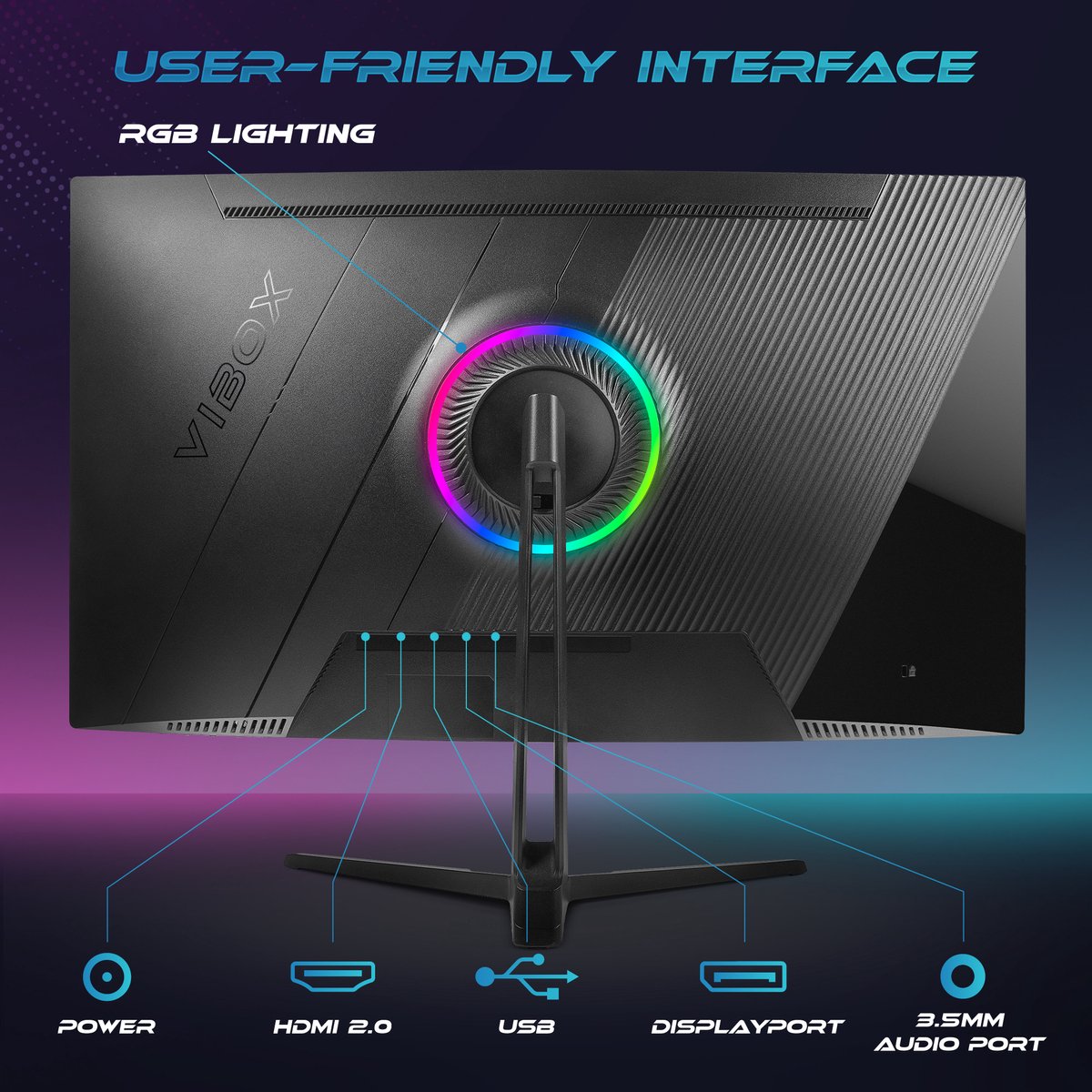 Vibox 27 inch Curved Gaming Monitor