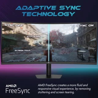 Vibox 34 inch Ultrawide Curved Gaming Monitor