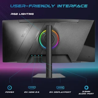 Vibox 34 inch Ultrawide Curved Gaming Monitor