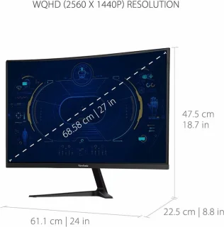 ViewSonic VX2718-2KPC-MHD 27" Curved QHD Monitor