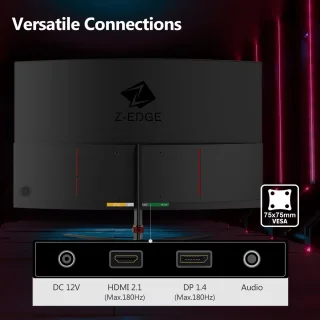Z-EDGE UG24 Curved Gaming Monitor 24 inch