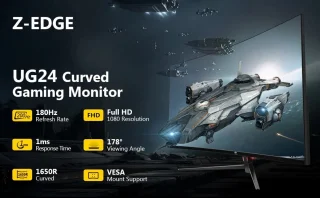 Z-EDGE UG24 Curved Gaming Monitor 24 inch