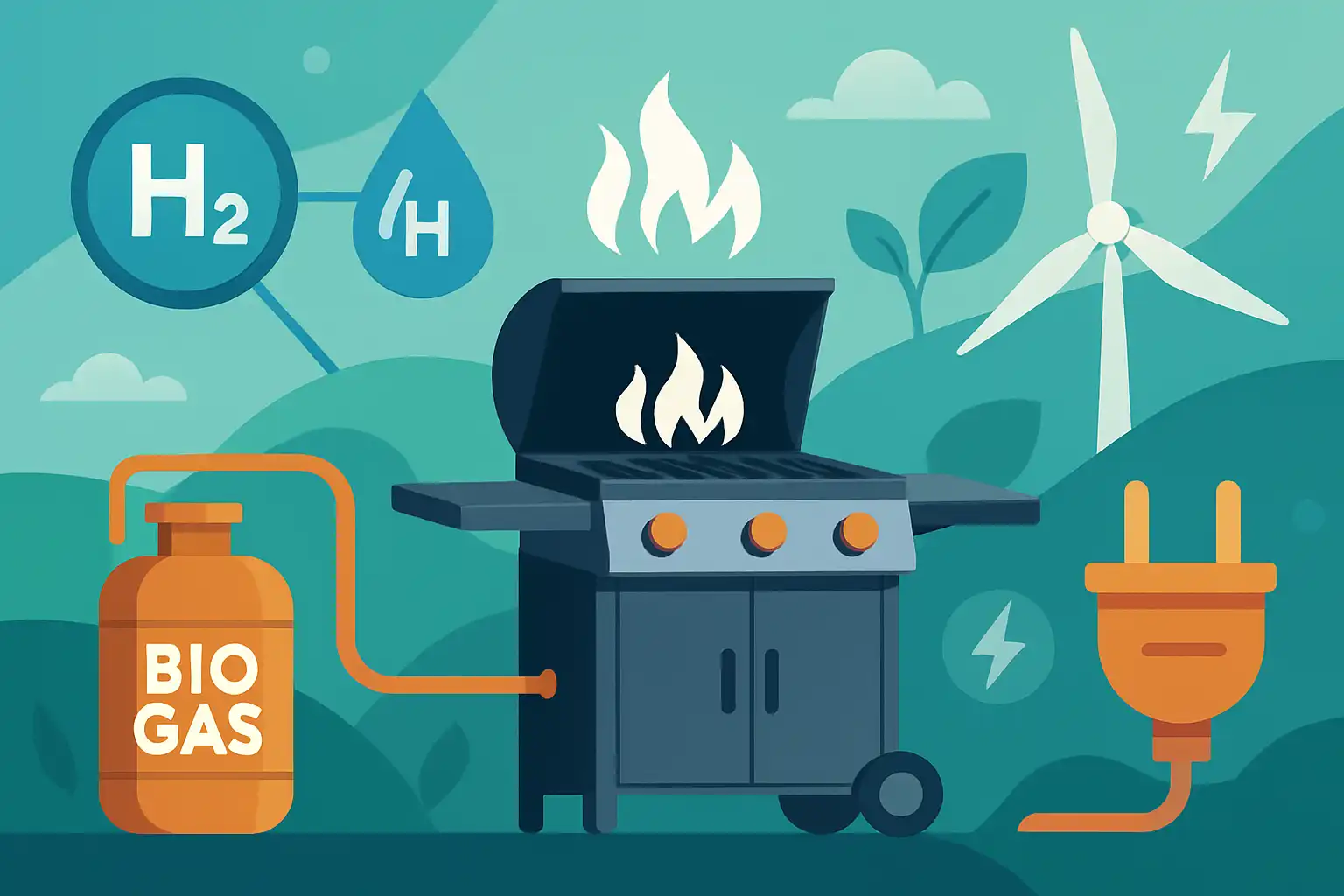 De toekomst van de gasbarbecue: wat waterstof, biogas en elektrische branders voor jou betekenen