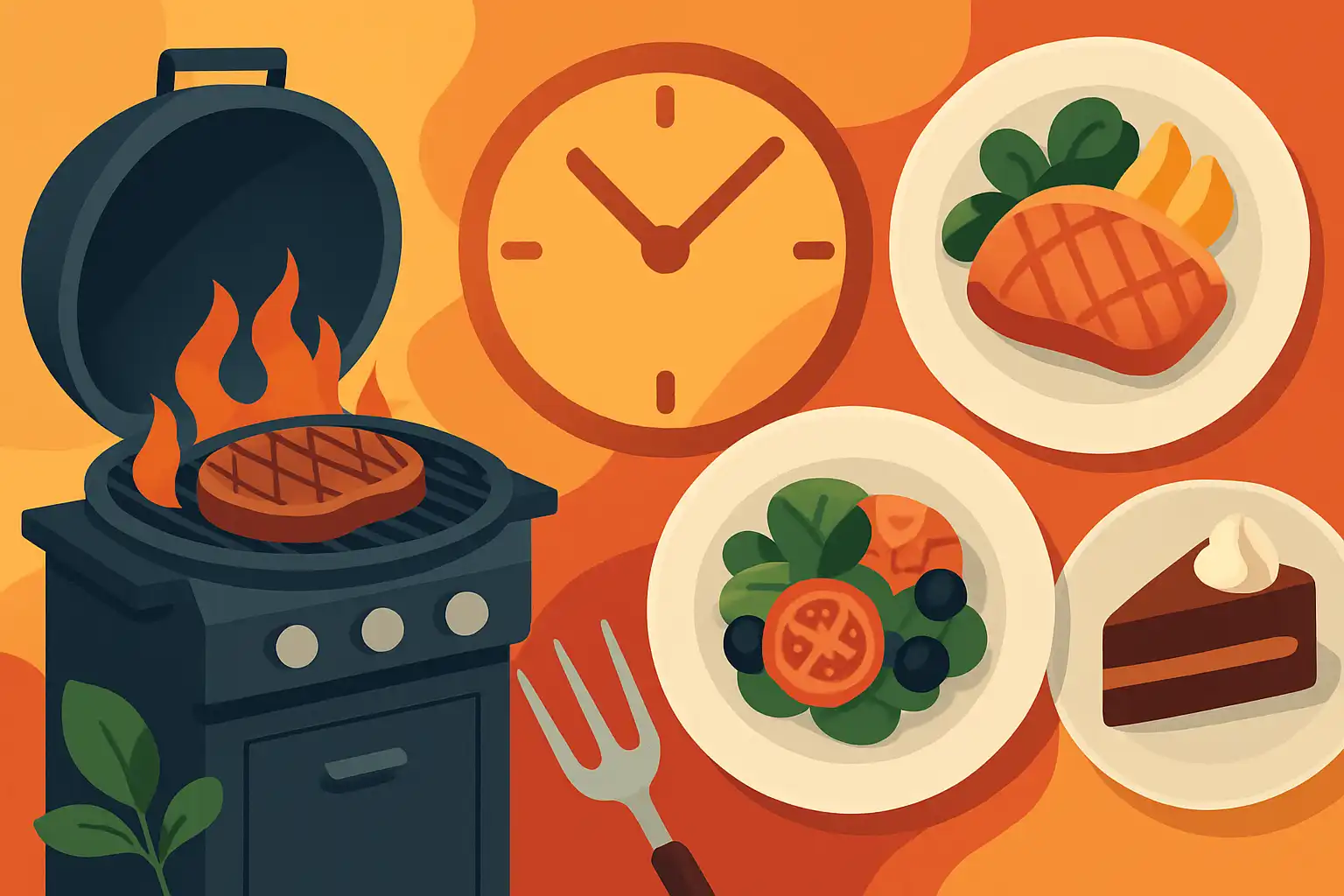 Een verrassingsdiner van drie gangen op je gasbarbecue: menu, timing en presentatie