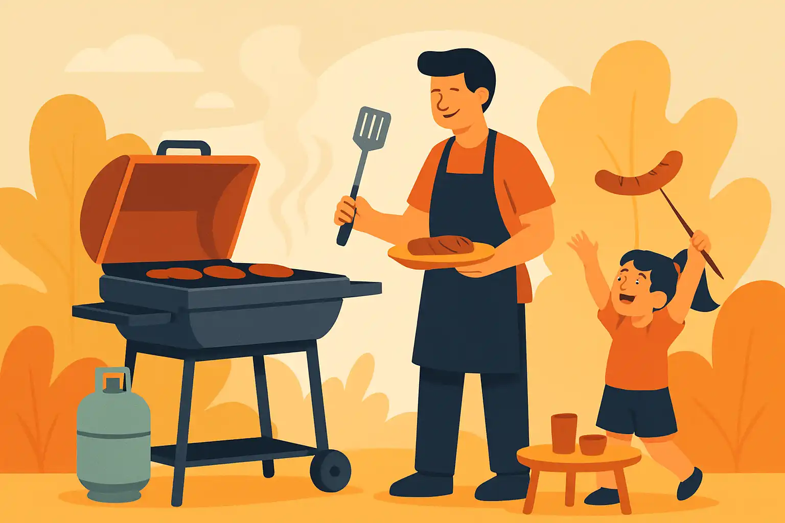 Grillen met kinderen: veilige, makkelijke recepten en leuke activiteiten voor bij de gasbarbecue
