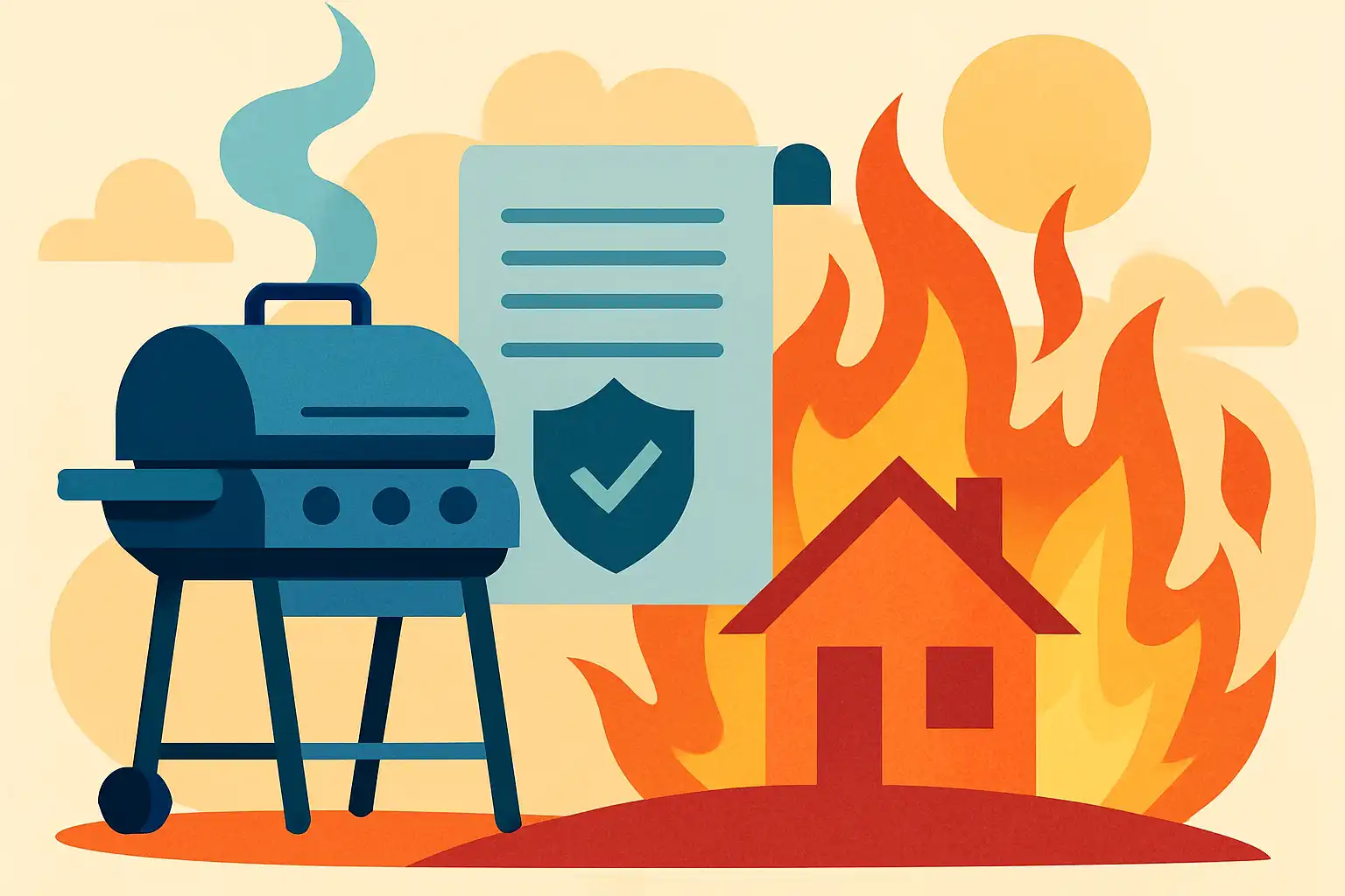 Verzekerd grillen: wat je verzekering dekt (en niet) als je gasbarbecue schade veroorzaakt