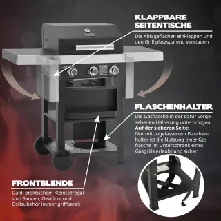 Gasgrill met 2 Branders en Sear-Zone
