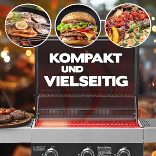 Gasgrill met 2 Branders en Sear-Zone