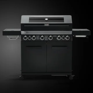 TAINO PLATINUM YAMARA DARK 6+2 Gasgrill - Staal 6 Branders Sear-Burner Backburner