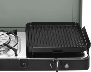 Gasbarbecue voor Camping en Buiten, Compacte Grill met 2 Kookzijden