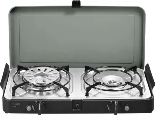 Gasbarbecue voor Camping en Buiten, Compacte Grill met 2 Kookzijden