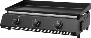 Cozze® G-700 Plancha Bakplaat - Grillplaat met 3 gasbranders, 30 mbar
