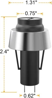 EXCITAT Vervangende onderdelen - Geschikt voor Weber Grill, Contactschakelaar Grill - Geschikt voor Weber Grill Contactknop - Geschikt voor Weber 66220 G/S-210,220,310,315,320,330, Genesis II, Spirit II