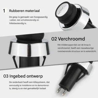 EXCITAT Vervangende onderdelen - Geschikt voor Weber Grill, Contactschakelaar Grill - Geschikt voor Weber Grill Contactknop - Geschikt voor Weber 66220 G/S-210,220,310,315,320,330, Genesis II, Spirit II