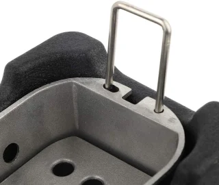 Mini Japanse Stijl Barbecue Grill - Huishoudelijke BBQ Hibachi met Houten Basis voor Yakiniku, Takoyaki en Camping