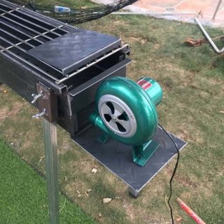 Wat vinden we goed aan de JeiibrZui Bbq-ventilator - Bbq-luchtblazer - Stille Koperen Spoel & Trillingsbestendig Ontwerp - 1 Stuk - Voor Thuis En Camping Gebruik Blauw