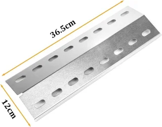 Universele brander Cover 365 x 12 cm roestvrijstaal voor Enders Chicago 3 - Enders BOSTON PRO 3K - Enders Boston 6 Kr - Turbo Tepro 3561 - Barbecook Brahma 4.0 - Reserveonderdelen (4 stuks)