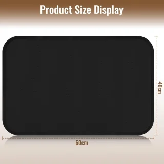Candala Vuurvaste onderlegger, 40 x 60 cm, brandwerende mat, siliconen gecoate brandwerende mat, hittebeschermingsmat ter bescherming van je werkblad tegen keukenapparaten en grill, waterdicht