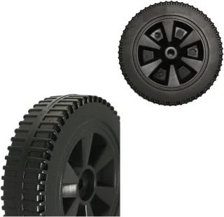 2 Pcs Grill Wheel Spare Parts - 7 Inch Gas Grills - Plastic Wheel Grill - BBQ Wheel Kit - Grill Wheels - Parts with Wheel Cover