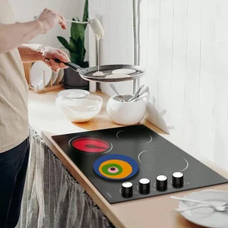 Ronde Metalen Kookplaat Covers - 4-Stuk Kachel Plaat Fornuis Kookplaat Covers voor Elektrische Fornuizen - Gas Range Oven Protector - Keuken Gereedschap Accessoires