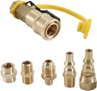 7-delige propaan quick release adapter set