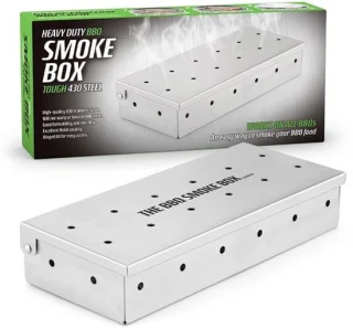 Allecto wood chip rookbox - zilver