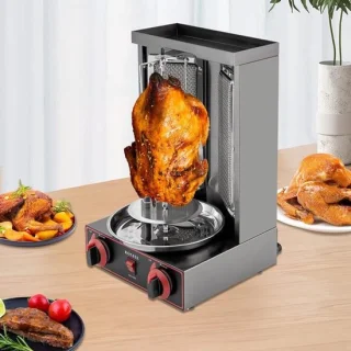 Aurixi Kebabgrill Verticale Shoarmagrill Zwart