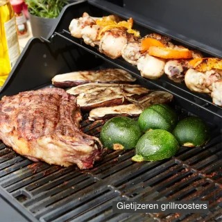Barbecook Luca 312 gasbarbecue zwart met kast en zijbrander