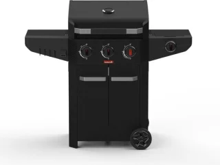 Barbecook Luca 312 gasbarbecue zwart met kast en zijbrander