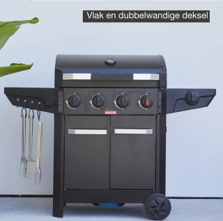 Barbecook Luca 412 gasbarbecue zwart