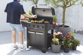Barbecook Luca 412 gasbarbecue zwart